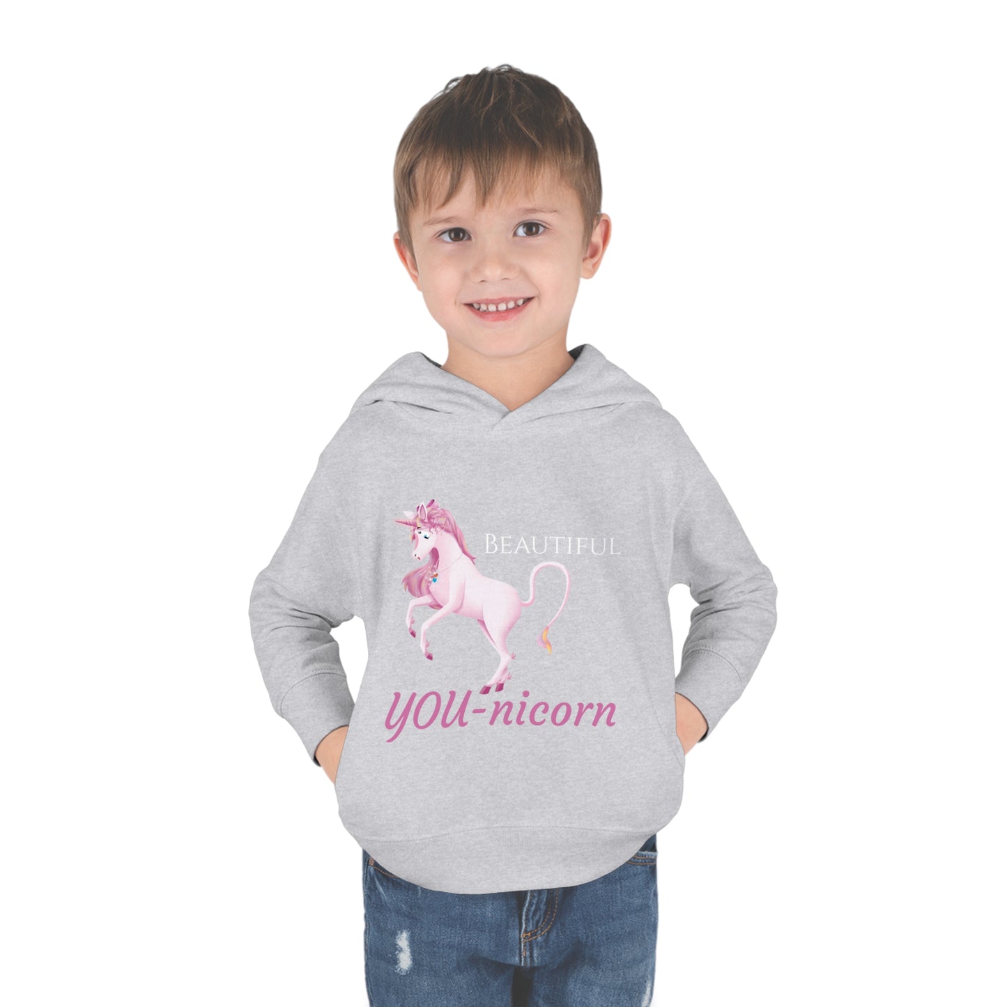 Unicorn Abby - Toddler Pullover Fleece Hoodie