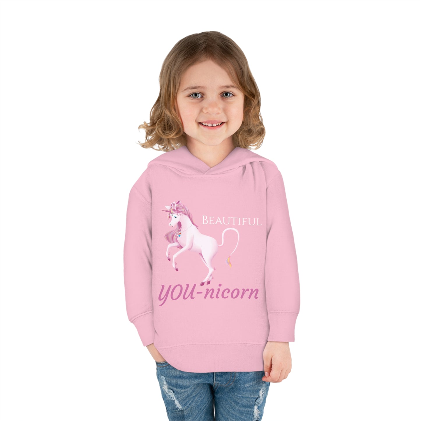 Unicorn Abby - Toddler Pullover Fleece Hoodie