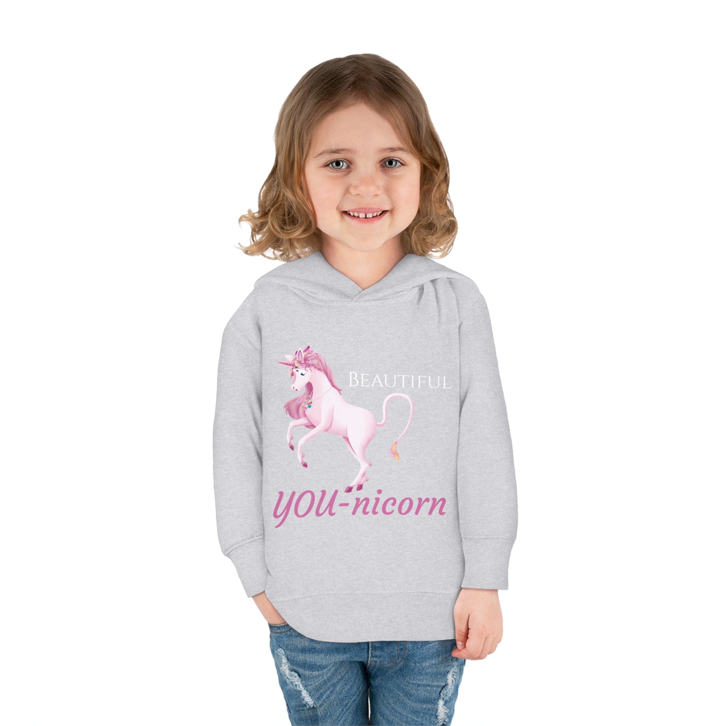 Unicorn Abby - Toddler Pullover Fleece Hoodie