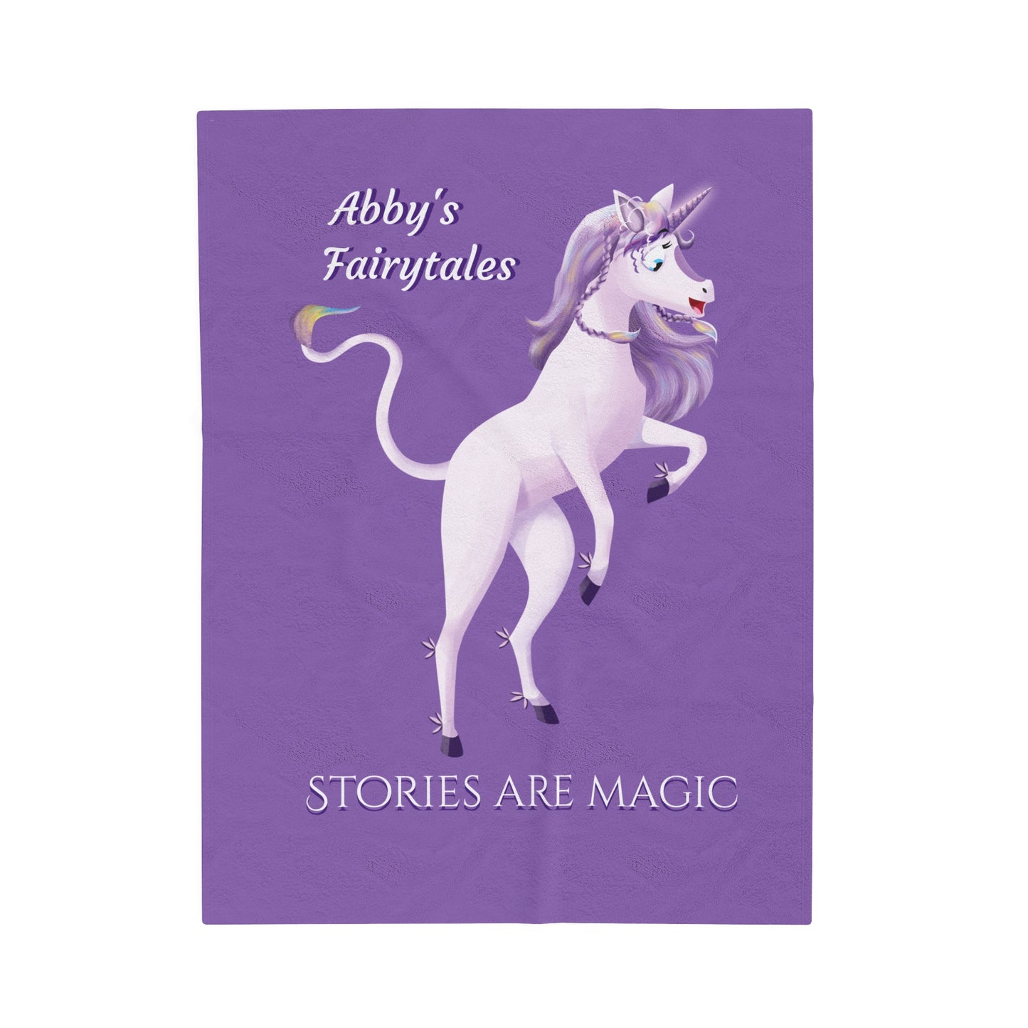 Copy of Unicorn Abby - Velveteen Plush Blanket