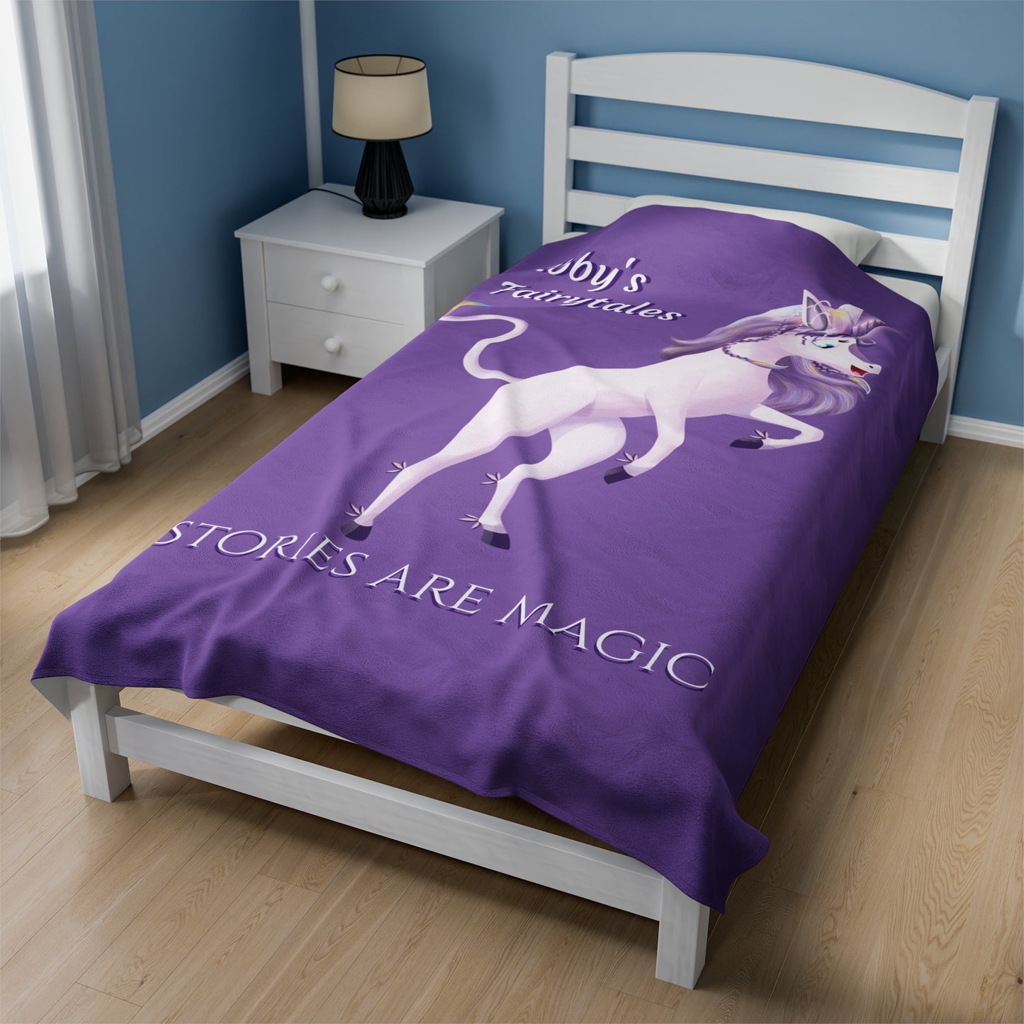 Copy of Unicorn Abby - Velveteen Plush Blanket