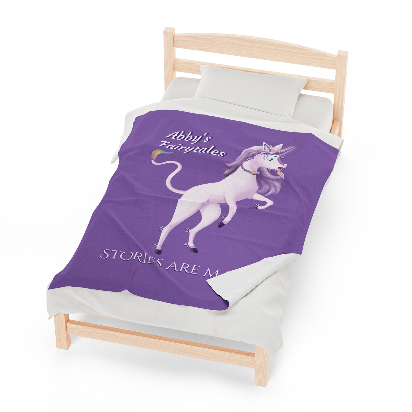 Copy of Unicorn Abby - Velveteen Plush Blanket