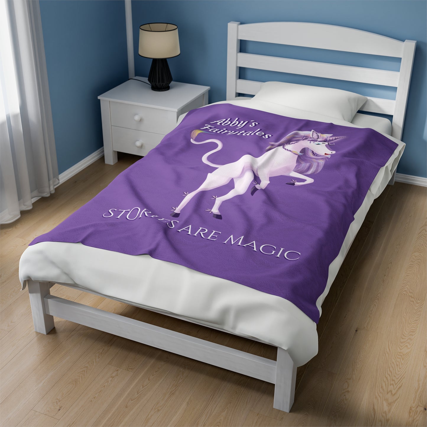 Copy of Unicorn Abby - Velveteen Plush Blanket