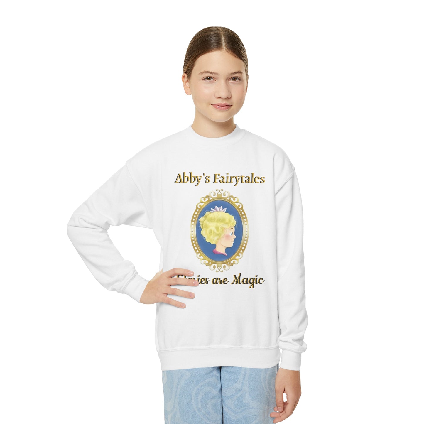 Abby's Fairytale Prints - Youth Crewneck Sweatshirt