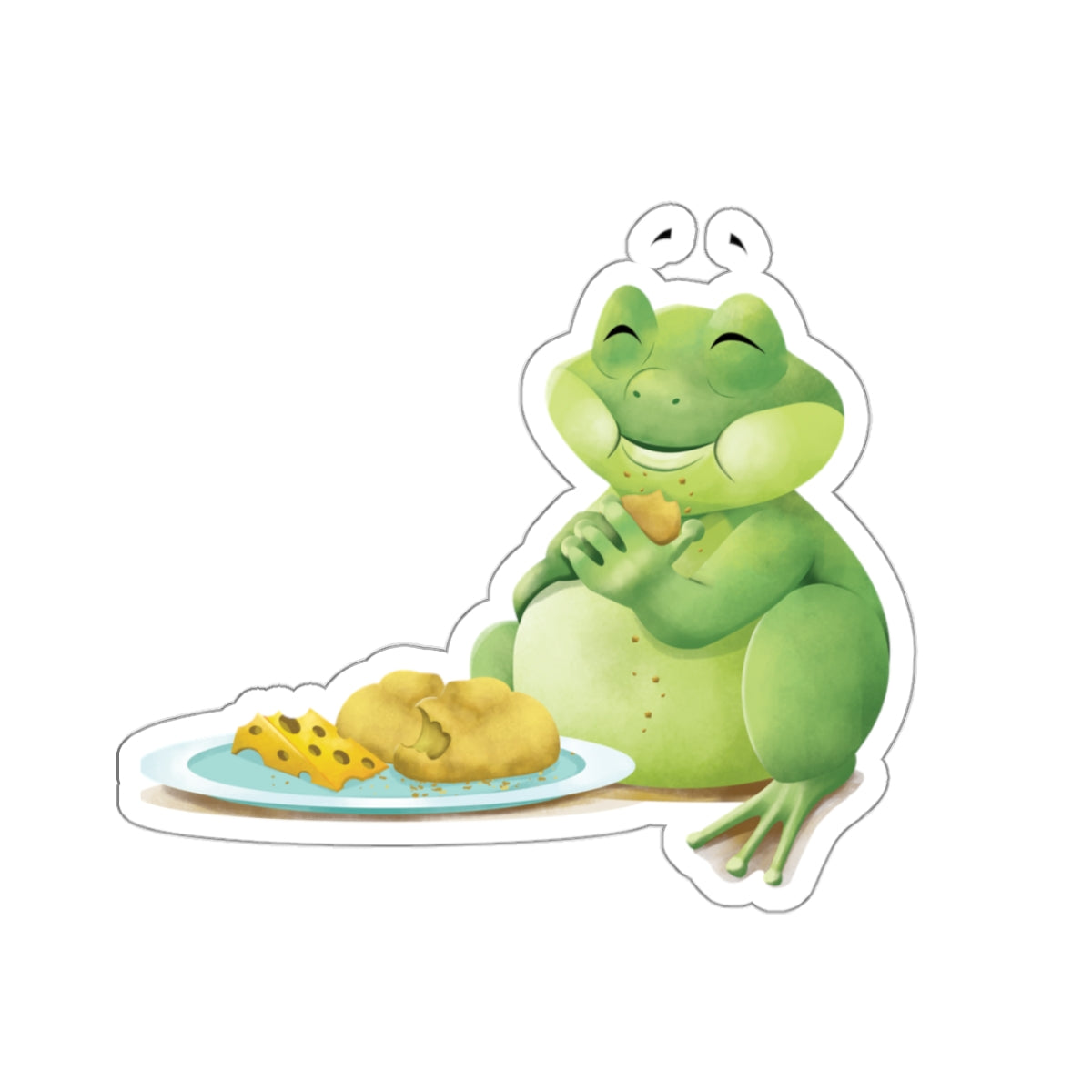 Eating Frog - Kiss-Cut Stickers