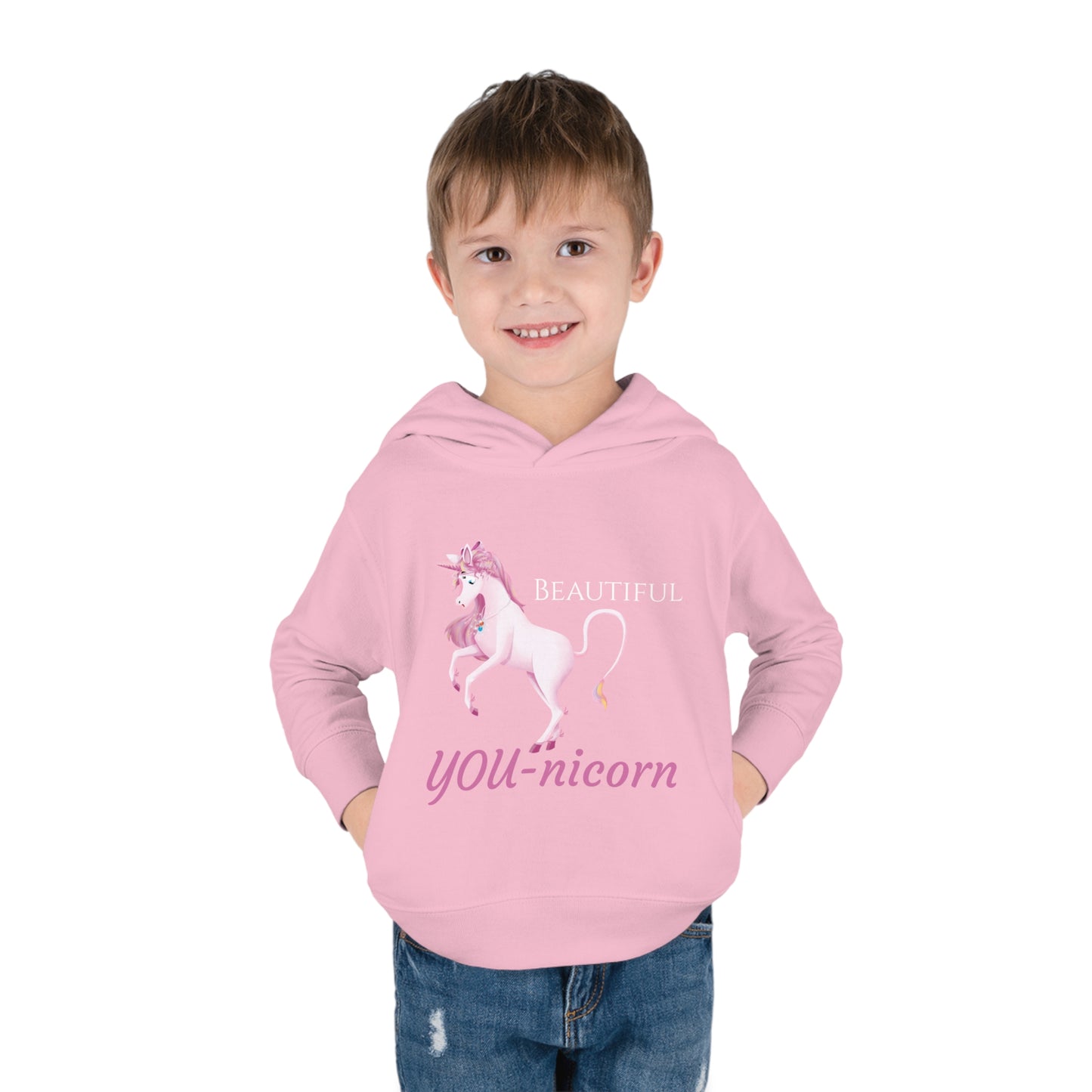 Unicorn Abby - Toddler Pullover Fleece Hoodie