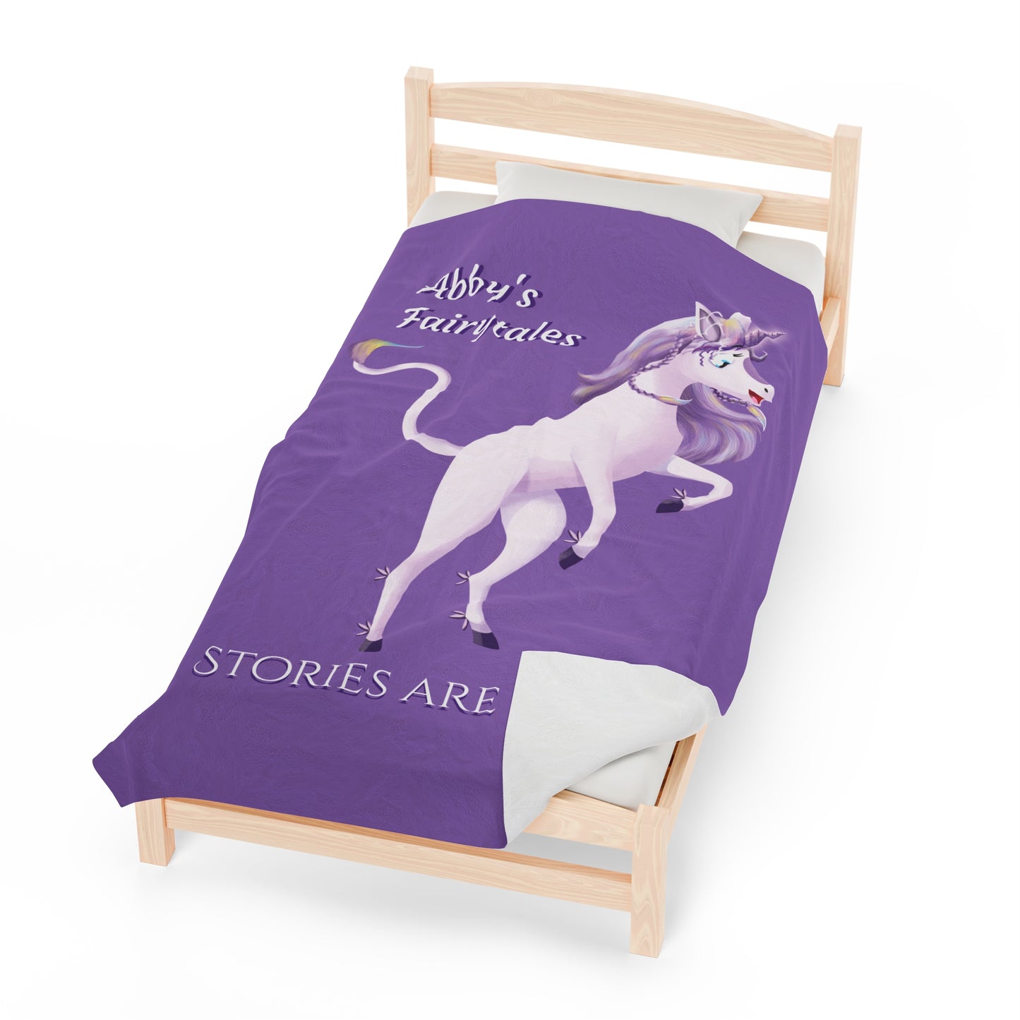 Copy of Unicorn Abby - Velveteen Plush Blanket