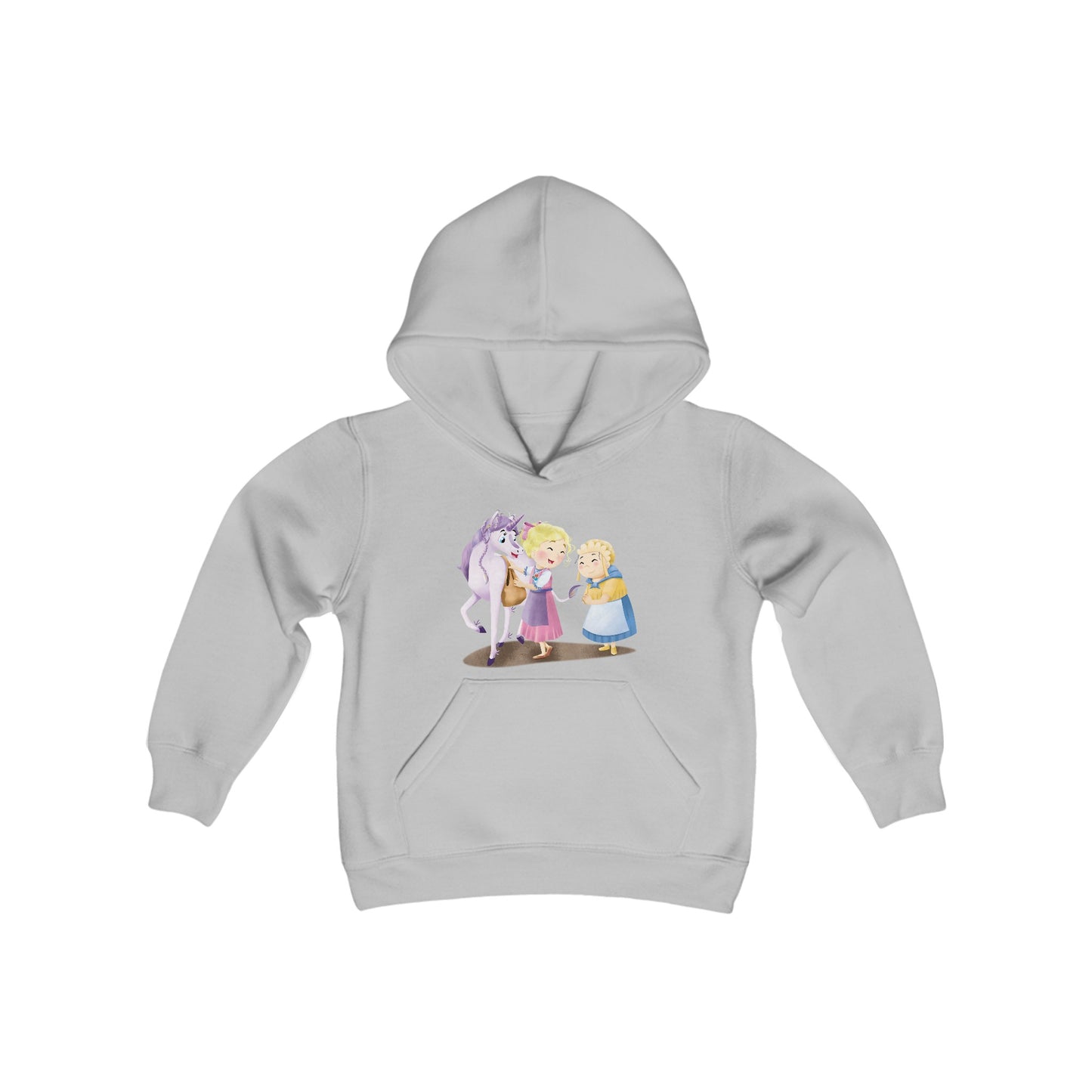 Abby's Fairytale Prints - Youth Heavy Blend Hooded Sweatshirt