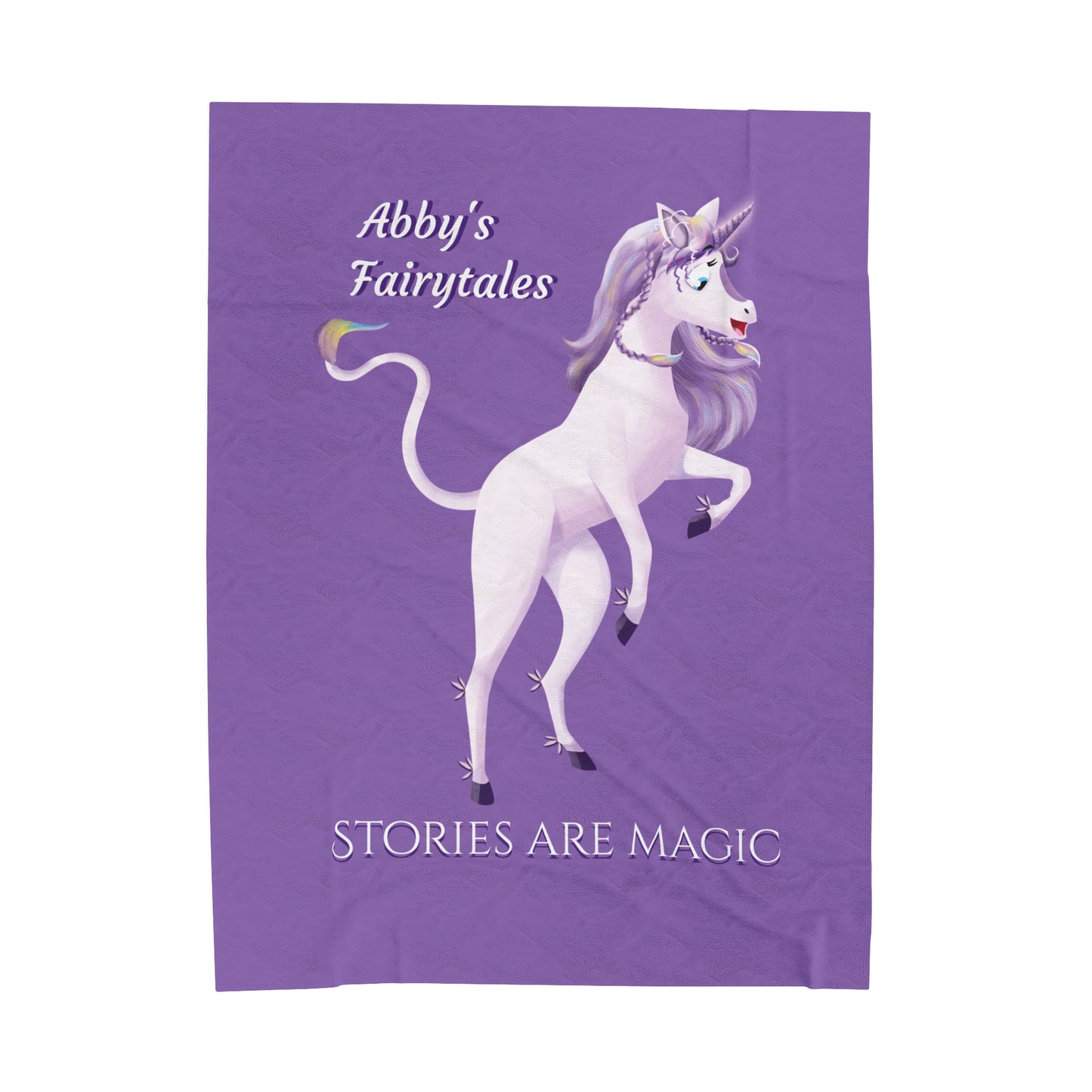 Copy of Unicorn Abby - Velveteen Plush Blanket